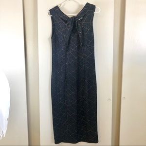 Blue/Black shimmering Tatyana dress size L